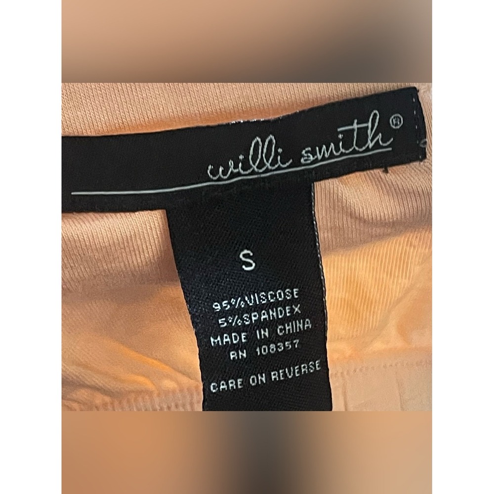 Willi Smith Womens Peach Pink Embellished Beaded Cami Tank Top Small Boho Summer - Picture 7 of 8